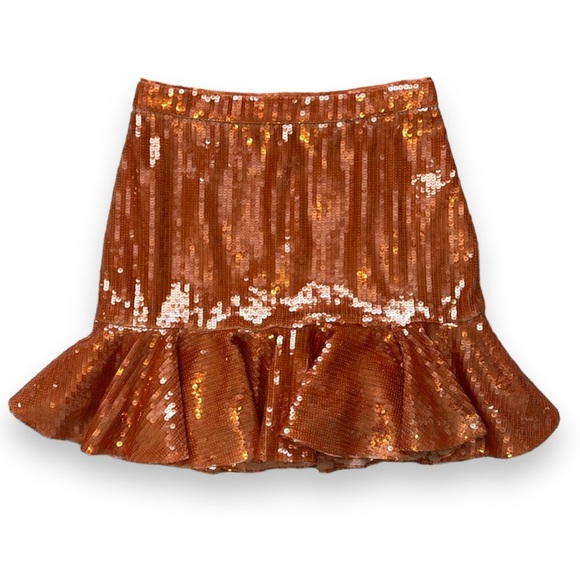 J. Crew Dresses & Skirts - J. Crew Burnt Orange Sequin Skirt size 6